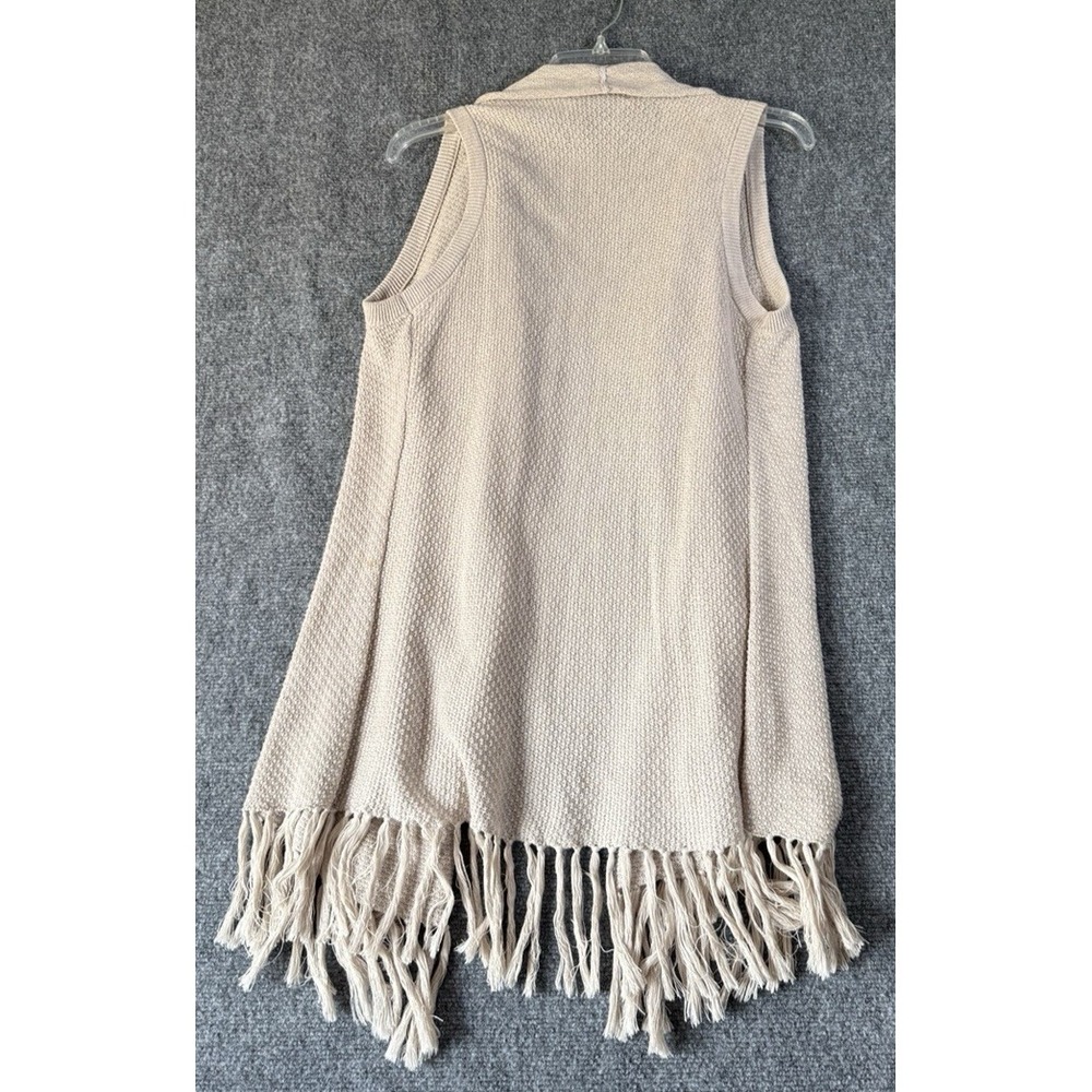 INC International Concepts Beige Sleeveless Sweater. Size Medium cotton/viscose - Picture 4 of 6